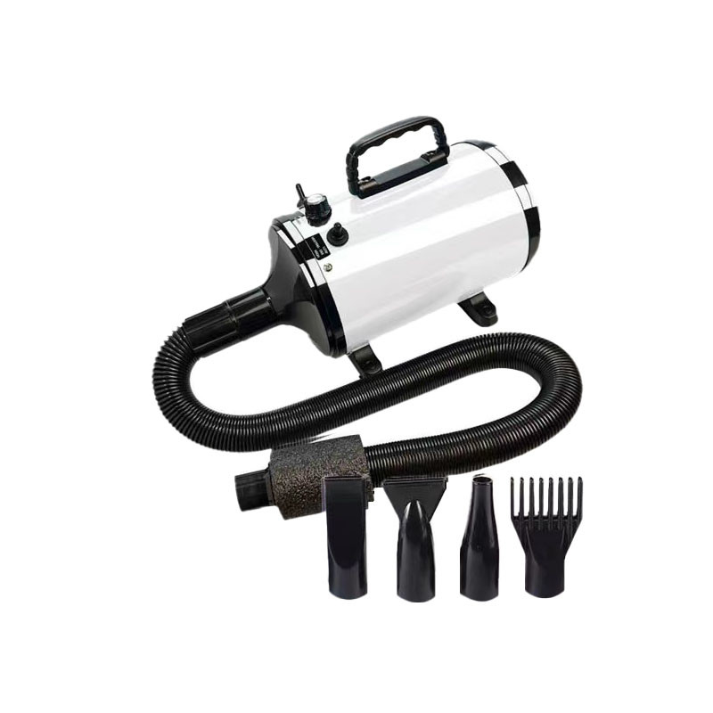 Secador de pelo de mascotas de alta velocidad de 3800W con 4 boquillas de aire y control de temperatura inteligente NTC