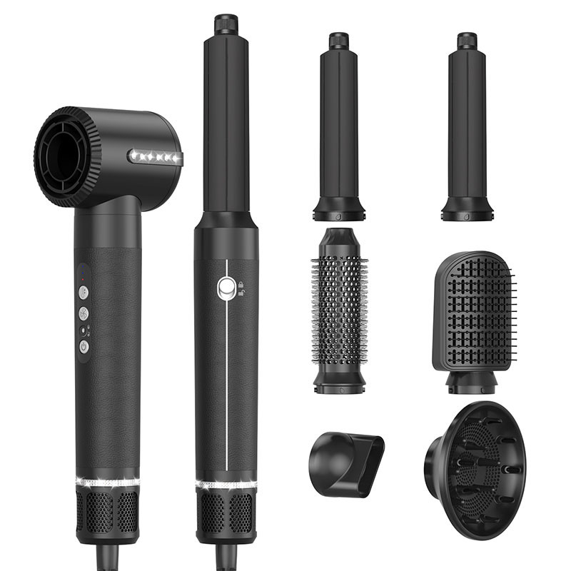 7 en 1 secador de pelo con motor BLDC profesional con viento fuerte y 3 ajustes de calor