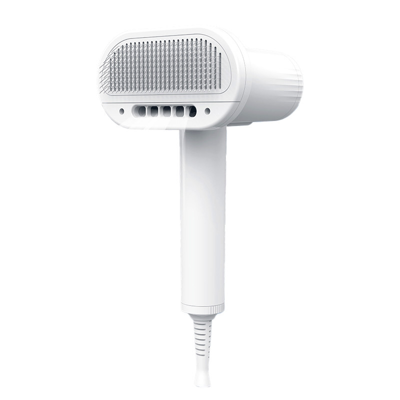 Secador de pelo de gato de alta eficiencia blanco con 3 engranajes Velocidad del viento para el cabello suave