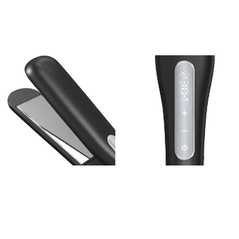 Smart Touch Screen LCD tamaño de viaje alisador de cabello para alisado seguro y rápido