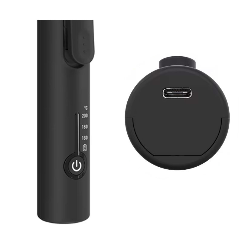 Cordless USB recargable eléctrico para el cabello curl en hierro portátil inalámbrico