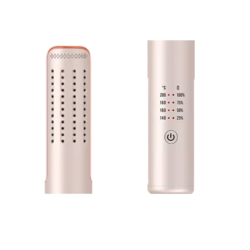 Herramientas de peinado profesional de 18W sin cables Mini Curl Hair Straightener para viajes