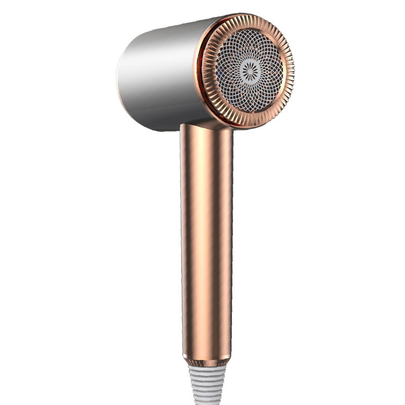 Secador de pelo compacto púrpura de 1500W con 2 velocidades y 3 ajustes de calor para viajar