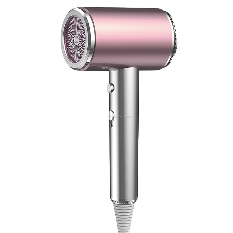 Secador de cabello profesional rosa pequeño con opciones de enchufe EU/US/ALCI/AU/UK/JP