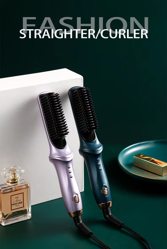 Limpiador de cabello azul púrpura caliente para mujeres con 3 Temps 20s Calentamiento rápido