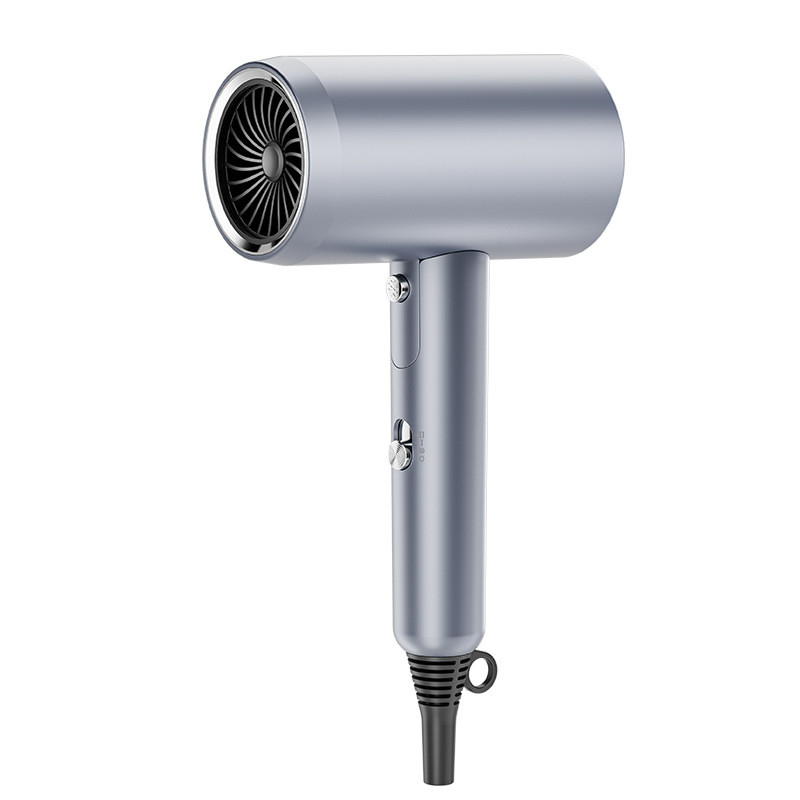 2400W Motor de luz azul de iones negativos secador de pelo con 2 ajustes de calor y accesorios
