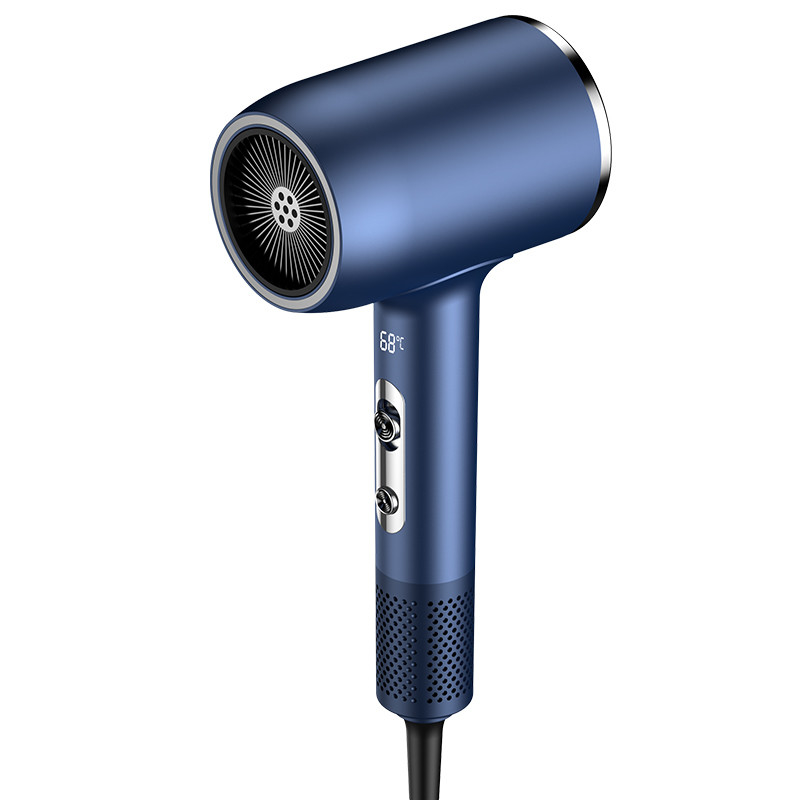 Seca de cabello eléctrico sin escobillas de alta velocidad profesional de 2400W con iones negativos LED pantalla digital con bajo ruido