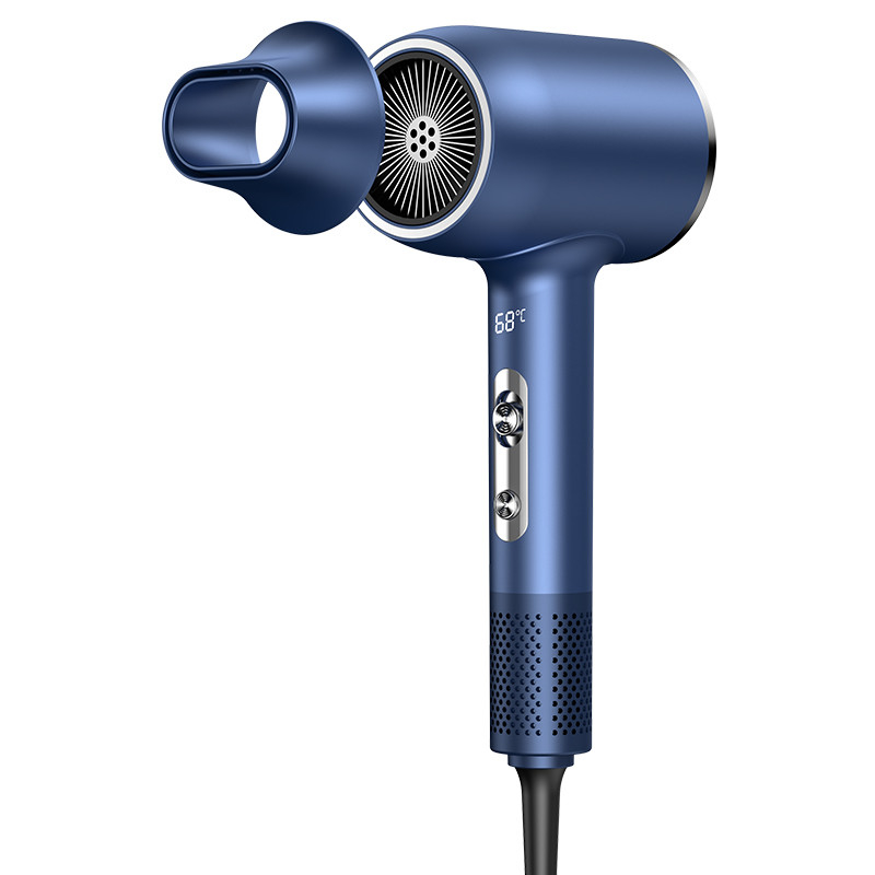 Seca de cabello eléctrico sin escobillas de alta velocidad profesional de 2400W con iones negativos LED pantalla digital con bajo ruido