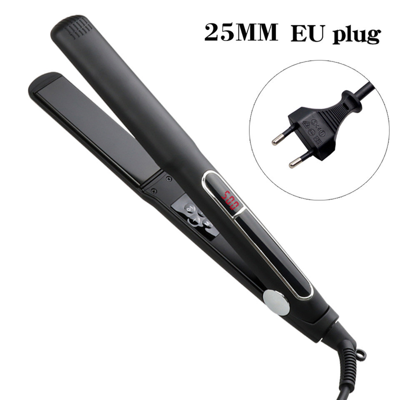 65W MCH 2 en 1 alisador de cabello pantalla LCD de hierro plano Multifuncción de rizador de cabello con panel de 3 tamaños