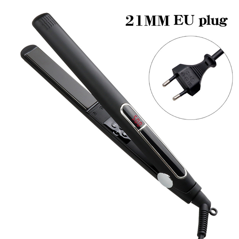 65W MCH 2 en 1 alisador de cabello pantalla LCD de hierro plano Multifuncción de rizador de cabello con panel de 3 tamaños