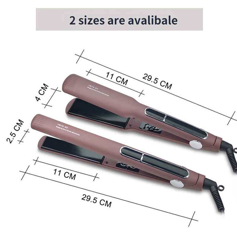 Display LCD Limpiador de cabello de tamaño múltiple con control táctil y tecnología de calefacción MCH