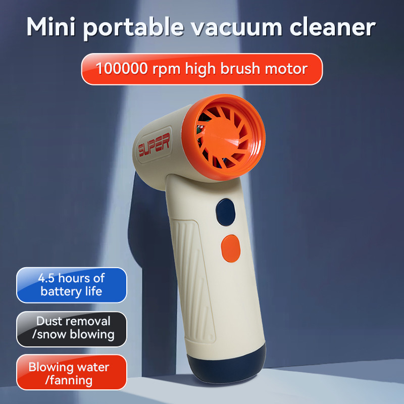 Ventilador de secado portátil de 40W para automóviles Orange Khaki / Blue Khaki