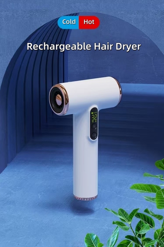 Tamaño de viaje Secadores de pelo inalámbricos de batería de 200W con bajo rendimiento de ruido