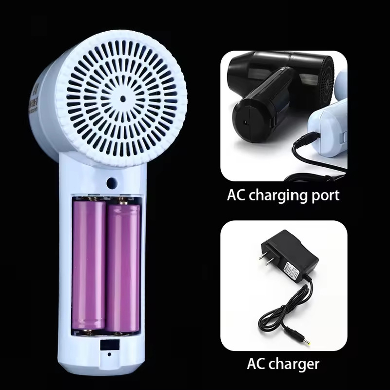Poderoso secador de cabello inalámbrico de 800W con duración de la batería de 60 minutos y tecnología de turmalina