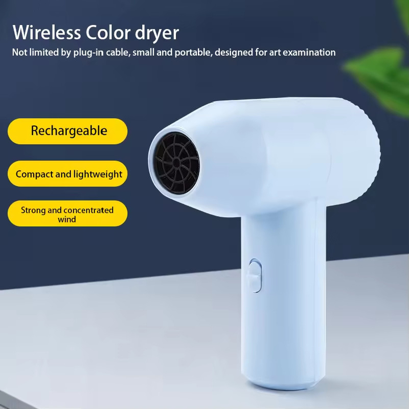 Poderoso secador de cabello inalámbrico de 800W con duración de la batería de 60 minutos y tecnología de turmalina