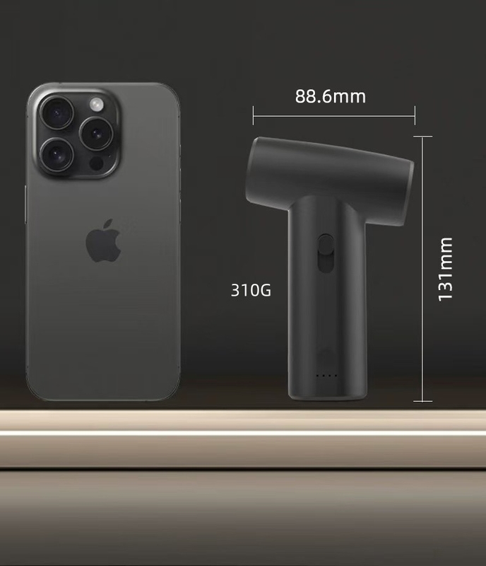 Secador de cabello ligero y duradero sin cables con larga duración de la batería y conexión de difusor