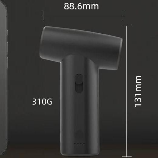 Set de secador de pelo con soplador recargable de 80W Mini secador de pelo sin hojas para el hogar y el exterior