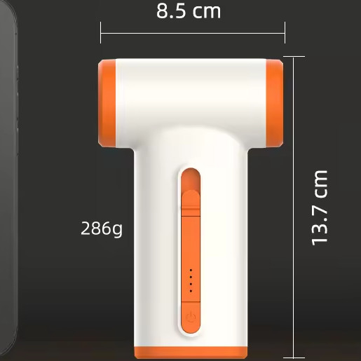 Secador de pelo sin cable de alta velocidad 3 niveles de velocidad portátil recargable tipo C carga rápida