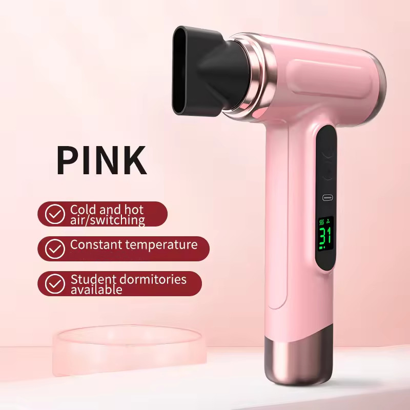 Secador de cabello para el hogar de alta potencia con secado rápido y tubo de viento plegable de iones negativos para estudiantes y uso en dormitorios