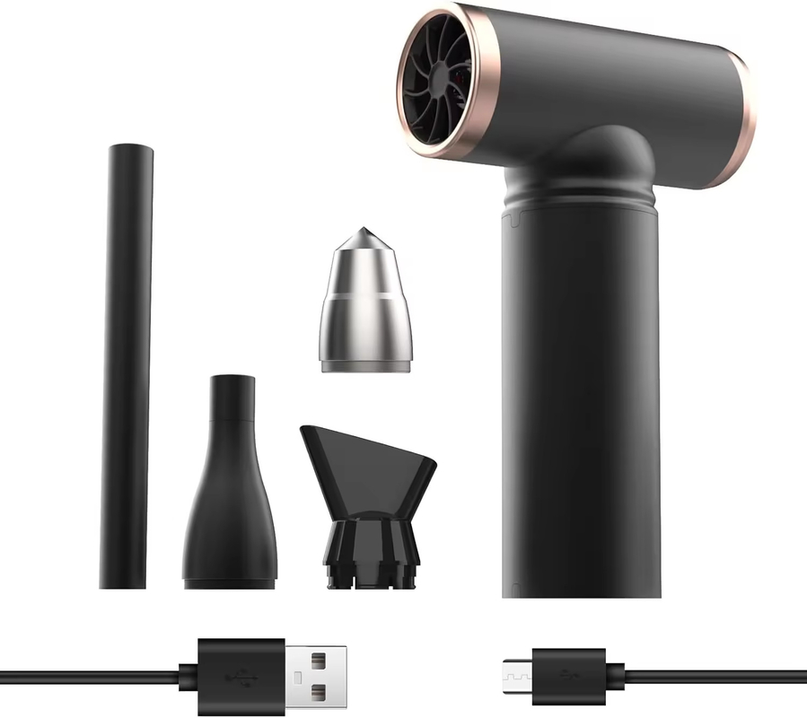 Secador de pelo portátil sin cables con batería de litio con 3 niveles de velocidad y cuerpo de aleación de aluminio
