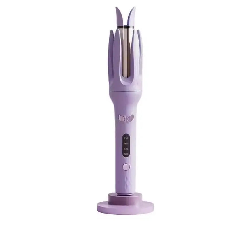 30W Curler de cabello de hierro Curling automático de cabello giratorio 28mm pantalla LCD configuración de temperatura múltiple