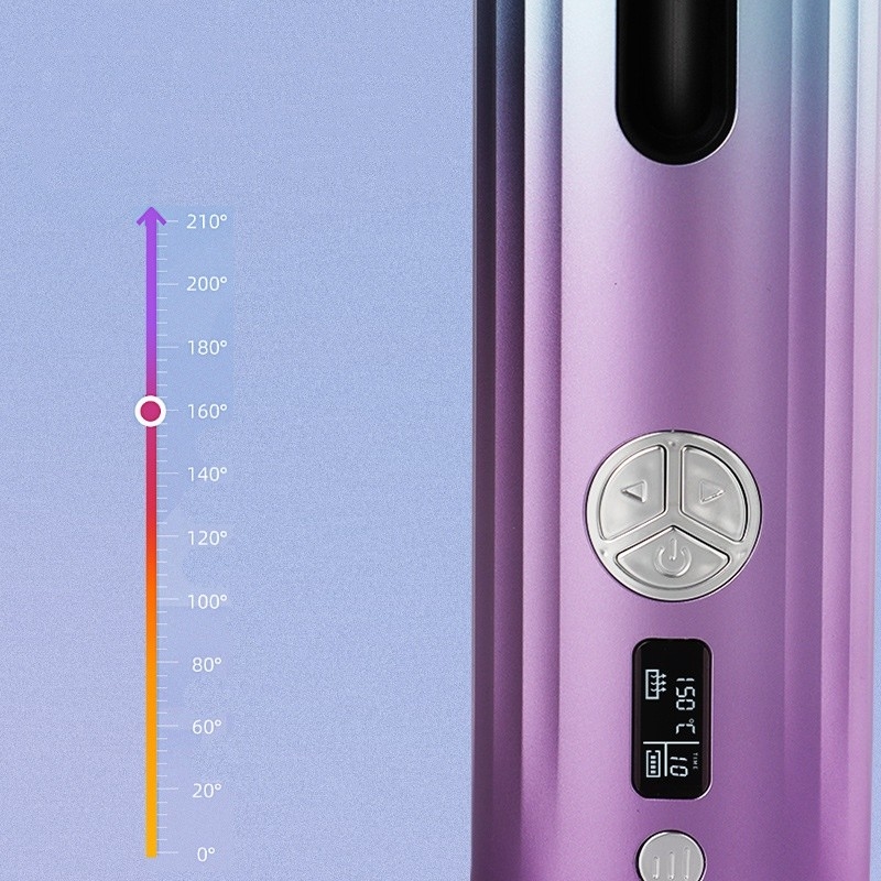 Recargable sin cables Curler automático Mini USB portátil de calefacción rápida Rollers de pelo de onda grande Styler