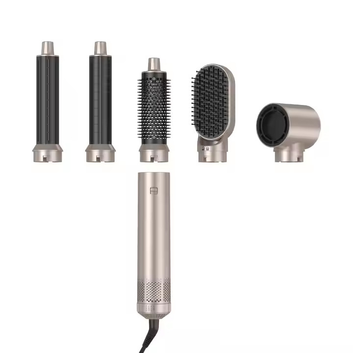 Herramienta de peinado eléctrico 5 en 1 Logotipo personalizado LED Curler de pelo multifuncional Con 1000W de potencia y 1.8m de longitud de cable