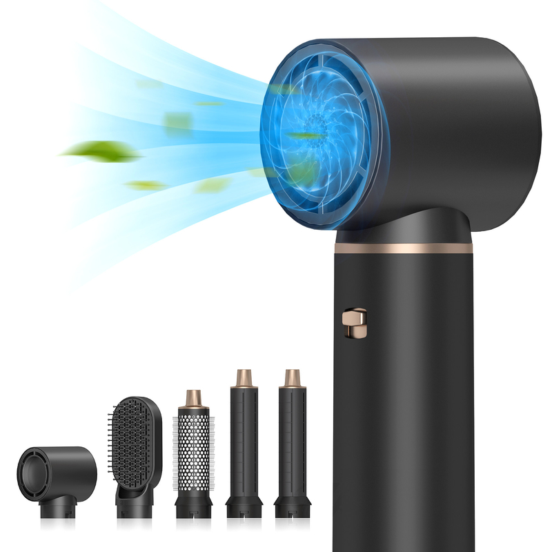 Herramienta de peinado eléctrico 5 en 1 Logotipo personalizado LED Curler de pelo multifuncional Con 1000W de potencia y 1.8m de longitud de cable
