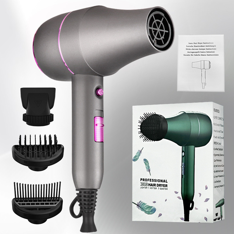 Secador de pelo de salón profesional con velocidad de viento súper fuerte y diseño científico de cuidado del cabello secador de pelo