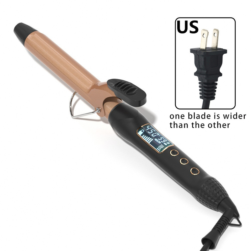 Display LED de curling rápido de 60W con engranajes de tiempo múltiple Curl de cabello para salón profesional