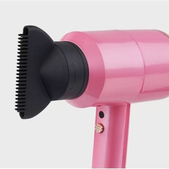 Secador de cabello de iones negativos profesional de 1500w Cuidado del cabello con motor de CA fuerte con 3 boquillas de aire para cabello rizado