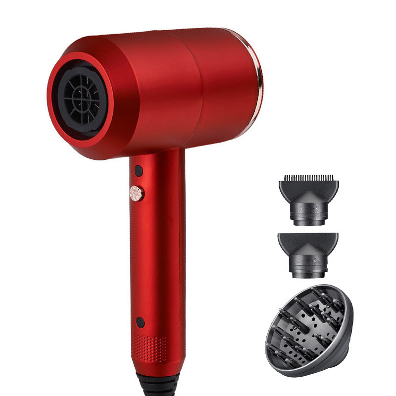 Secador de pelo eléctrico de 1500 vatios con 3 accesorios multifuncionales para un peinado perfecto y suave