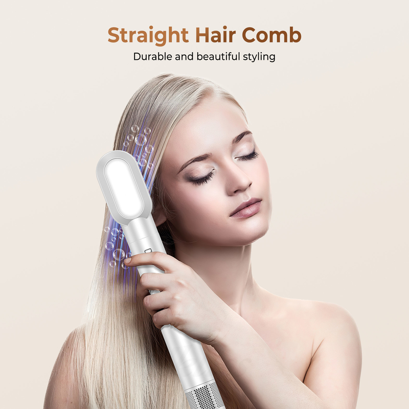 Secador de cabello profesional de aire caliente de secado rápido 8 en 1 cepilla con curl automático y cable de alimentación 2M 1500W Multi-Styler