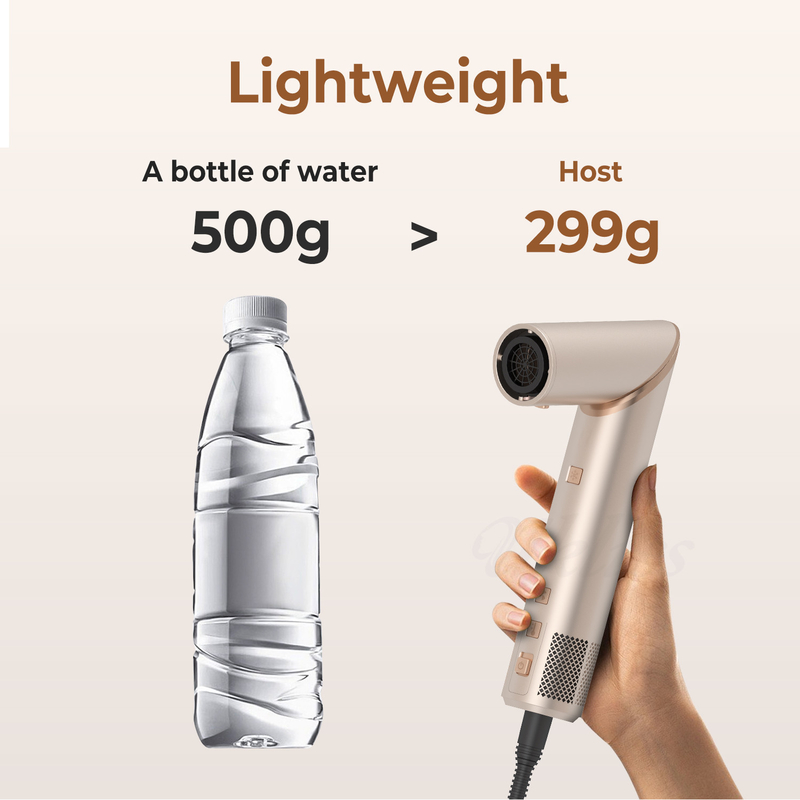 Frío 4 engranajes 8 en 1 peinador 110 000 RPM Velocidad Negativo Iónico Secador de cabello Automático Curling Iron Volumizer Limpiador