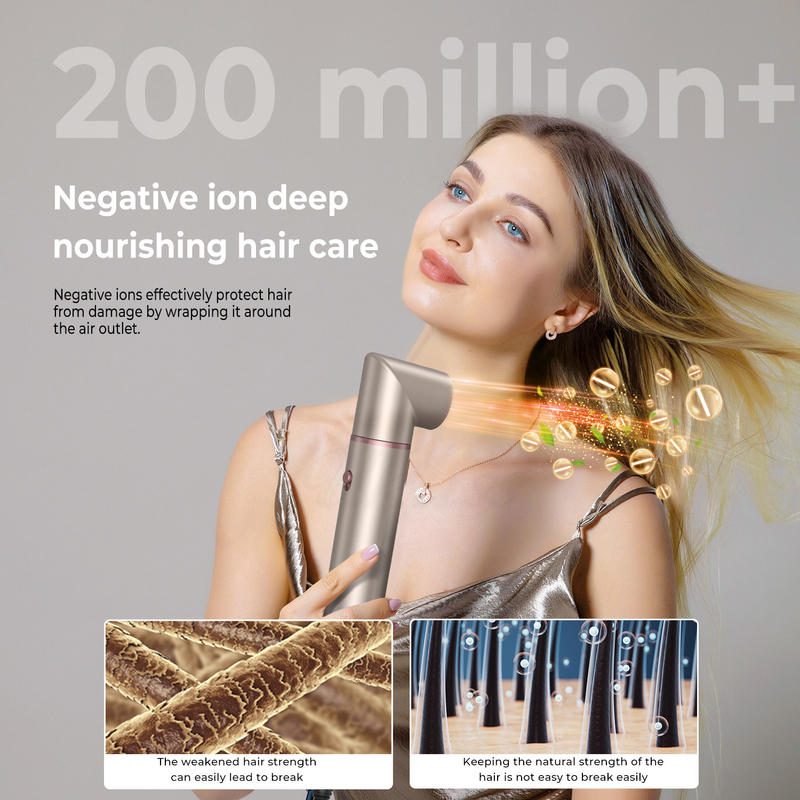 6 en 1 estilista profesional de aire caliente secador de cabello potente y alisador conjunto curling volumen alisador