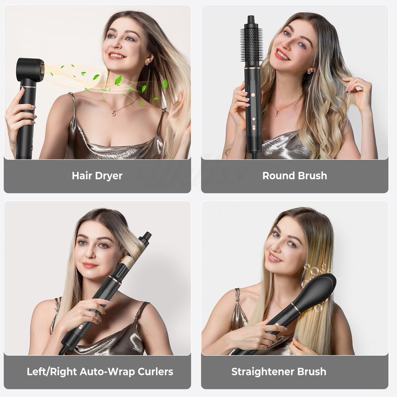 Percha para secar el cabello profesional con aire caliente 5 en 1 velocidad iónica negativa secado rápido frío 4 velocidad tensión 110V / 50HZ 240V / 60HZ