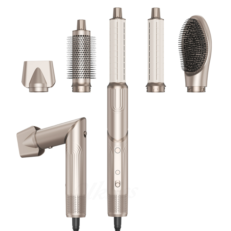 5 en 1 secador de cabello plegable cepillo soplado por viento Turbo de alta velocidad soplado secador de cabello profesional cepillo 500 millones de iones negativos secador de cabello