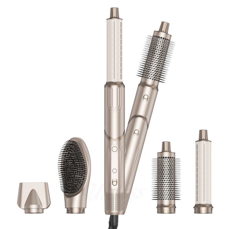 5 en 1 secador de cabello plegable cepillo soplado por viento Turbo de alta velocidad soplado secador de cabello profesional cepillo 500 millones de iones negativos secador de cabello