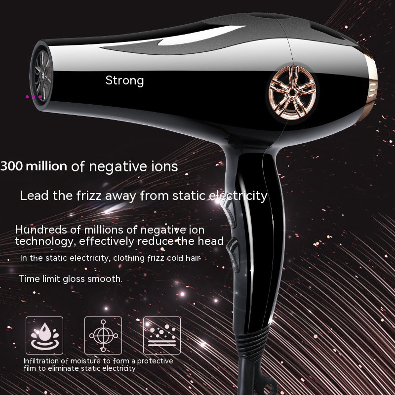 2000W Alta Velocidad Profesional Multi Attachments Set Iones Negativos Secador de cabello profesional para salones de belleza con luz azul