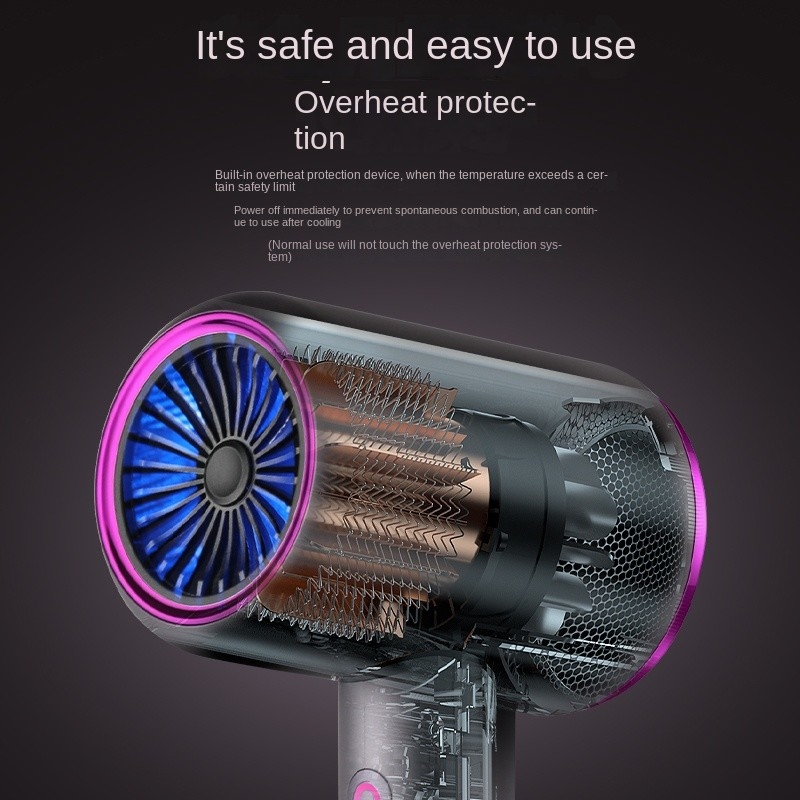Alta potencia 2400W iones negativos secador de pelo de salón secador de pelo de viento caliente y frío secador de pelo voluminador